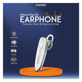 FASTER E10 ENC Mono Clip On Wireless Stereo Headset