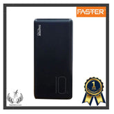 FASTER J11 Classic Power Bank: Reliable 10000mAh Dual Output Charging Solution Powerbank