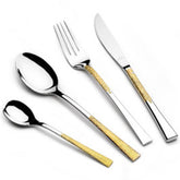 Arshia Stainless Steel Cutlery Sets 50pcs Gold