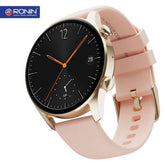 Ronin R-08 Always On Display Smart Watch +1 Free Black Strap with Every Watch (Golden-Pink)