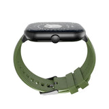 Ronin R-06 Smart Watch Amoled Big Always Active Display + 1 FREE Black Strap With Every Watch (Black_Glas Green)