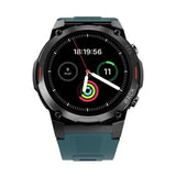 Ronin R-011 Smart Watch Black With Black Dial +1 Free Green Silicon Strap (Always On Display)