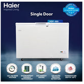 HAIER Deep Freezer - Model HDF-405 SD | Non-Inverter | Size 14.6 Cubic Feet | Single Door | Convertible (Ref & DF)