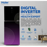 Haier HRF-398 IAPA-IARA Anti-Bacterial Inverter Refrigerator 14 Cubic Feet