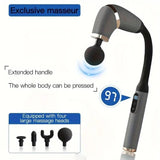 U-Shaped Massage Gun Deep Tissue with Extended Handle for Neck, Shoulder, Leg