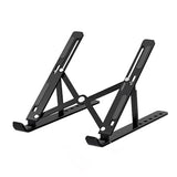 Portable Foldable Laptop Stand – Adjustable Aluminum Metal Stand with Anti-Slip Rubber Grips