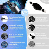 4 IN 1 Retractable Car Phone Charger