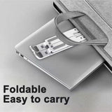 Portable Foldable Laptop Stand – Adjustable Aluminum Metal Stand with Anti-Slip Rubber Grips