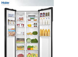 Haier Refrigerator - Model HRF-622 ICG (Glass Door) Side by Side | No Frost Multi Air flow | Twin Inverter Technology | 22 Cubic Feet
