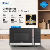 Haier 23L - HMW-23200 - Digital Grill Microwave Oven (Defrost Function - Multi Cooking Function - Cooking end signal)