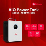 Itel Power Tank 500W Solar Generator 1000Wh Lithium Power Station (IESS-05K10N) | LiFePO4 Battery, 400W MPPT, Fast Charging Backup Power