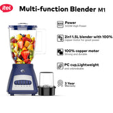 Itel Blender IESA-001 | 350W Pure Copper Motor | 1.5L Food-Grade Jar | 4D Swirling Steel Blades | Overload Protection | 3-Year Warranty