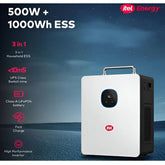 Itel Power Tank 500W Solar Generator 1000Wh Lithium Power Station (IESS-05K10N) | LiFePO4 Battery, 400W MPPT, Fast Charging Backup Power