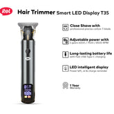 itel Trimmer ITR-35 | Self-Sharpening Steel Blades | 150-Min Cordless Use | USB Type-C Fast Charging | LED Battery Indicator | 1 Year Warranty
