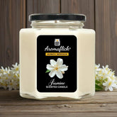 Jasmine Scented Candle in Hexagonal Jar