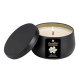 Jasmine Scented Candle in Black Tin – Elegant Floral Aroma