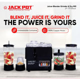 Jackpot Juicer Blender Grinder & Dry Mill JP-179 - Black