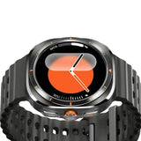 JS Watch 7 Ultra 47mm IP68 Waterproof Bluetooth Call Compass Wireless Charger Smart Watch - Black