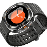 JS Watch 7 Ultra 47mm IP68 Waterproof Bluetooth Call Compass Wireless Charger Smart Watch - Black