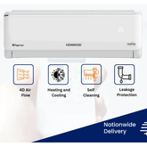 Kenwood ESupereme Inverter Split Air Conditioners Heat and Cool 1.0 Ton -KET-1246