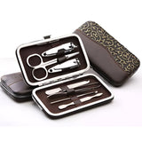 8in1 Manicure Pedicure Stainless Steel Leather Pocket Set