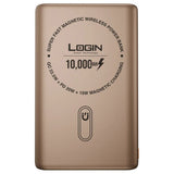 Login L-712 Magna | 10000mAh 22.5W | 15W Magsafe | Digital Display - Gold