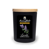 Luxury Lavender Candle in Black Glass – Peaceful Aroma