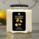 Lemon Scented Candle in Hexagonal Jar