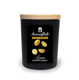Lemon Scented Candle in Black Glass – Bold Citrus Freshness