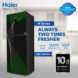 Haier 16 Cu Ft Digital Inverter HRF-438 IFGA/IFRA/IFPA (Fresher & HCS Technology + Digital Control Panel + Turbo Fan + 4 Temperature Sensors + ABT Technology + Inverter Compressor + Glass Door) Refrigerator