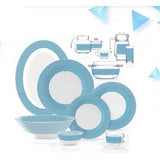 Luminarc Maroc Blue Glass Dinner Set 73 Piece