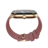 Ronin R-06 Smart Watch Amoled Big Always Active Display + 1 FREE Black Strap With Every Watch (Golden_Maroon)