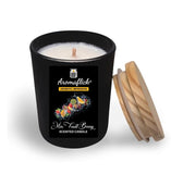 Mix Fruit Berry Scented Candle in Black Glass – Bold & Juicy Fragrance