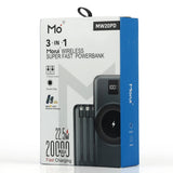 Morui MW-20 Wireless & Wire Dual Mode Power Bank 20000mAh With 22.5W Super Fast Charging