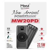 Morui MW-20 Wireless & Wire Dual Mode Power Bank 20000mAh With 22.5W Super Fast Charging