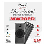 Morui MW-20 Wireless & Wire Dual Mode Power Bank 20000mAh With 22.5W Super Fast Charging