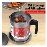 1.4L Oil Storage and Filtration Reusable Pot