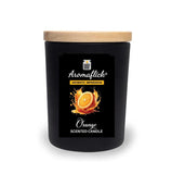 Orange Scented Candle in Black Glass – Bold & Fresh