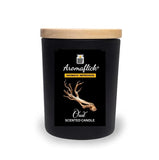 Oud Scented Candle in Black Glass – Deep & Elegant