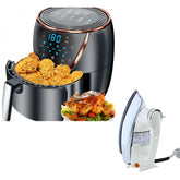 Imported Digital AIR Fryer 8-Liter (Random Color) + Imported Deluxe Automatic Iron