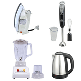 Oxford-Hand Blender and Mixer with Glass and Egg Beater - OX 704 Imported Blender Grinder 2 In 1 + Imported Deluxe Automatic Iron + Imported Electric Kettle 2 Liters