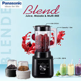 PANASONIC BLENDER WITH TWO DRY MILL Model MX-CP3121