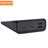 FASTER PD-30 Qualcomm Quick Charge 3.0 Power Bank 30000 mAh 22.5W with LED Display