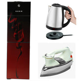 PEL 425 Flat Glassdoor Dispenser + Premium Iron + Premium Kettle