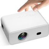 RockTek Smart Mini Projector 4K Support HD Video Projector with Bluetooth and WiFi 6 Portable Outdoor Light Movie Projector Compatible with Smartphone, PC, HDMI and USB (PJ300)