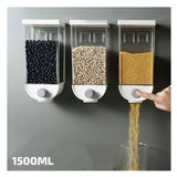 1.5Kg 1500ML Self Adhesive Cereal Dispenser Wall Mounted Box (Mix/Random color)