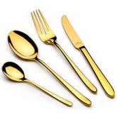 Arshia Premium Stainless Steel Cutlery Sets 50pcs Gold