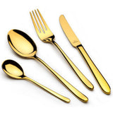 Arshia Premium Stainless Steel Cutlery Sets 50pcs Gold