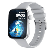 Qmobile QWatch 2.01″ HD Big Screen With Bluetooth Calling & Blood Oxygen Monitor Smartwatch - Silver