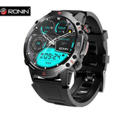Ronin R-012 Rugged Smart Watch +1 Free Camouflage Black Strap with Every Watch (Black)
